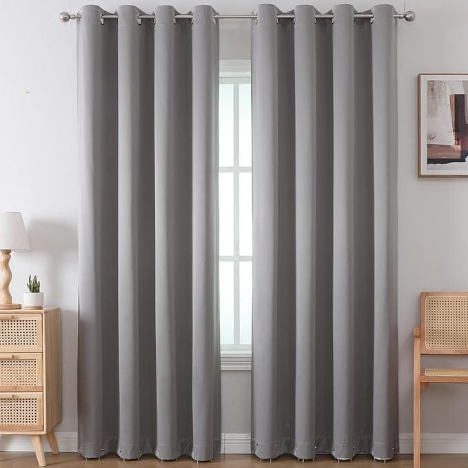 Cortinas Blackout 90% 2 Paneles (270x200cm)