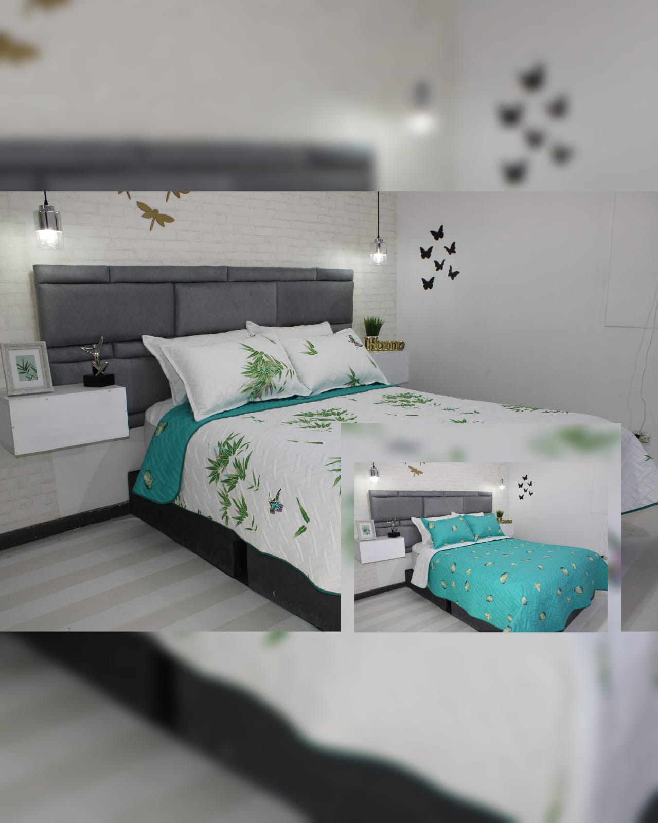 Cubrelecho Doble Faz - Verde