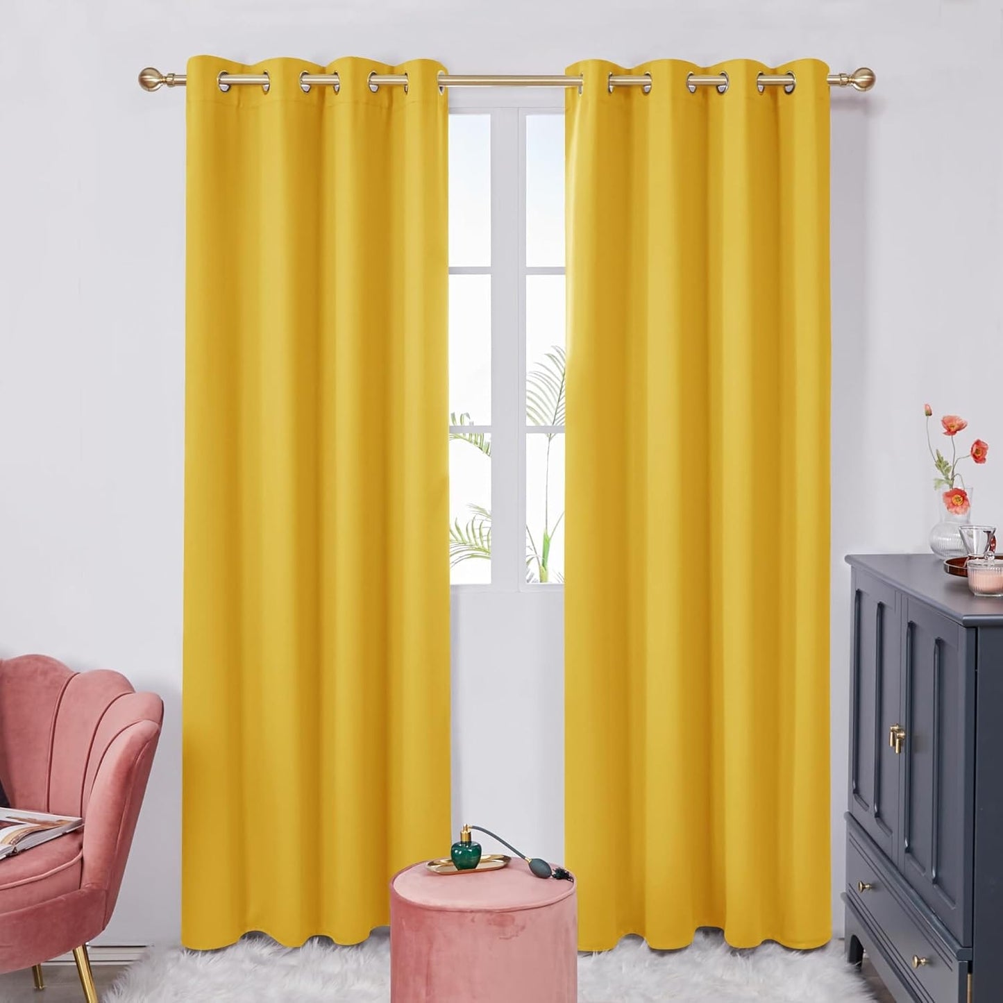 Cortinas Blackout 90% 2 Paneles (270x200cm)