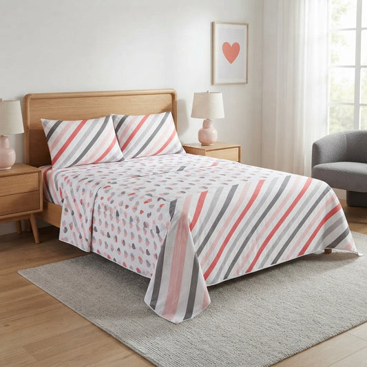 Estampada Rayas heart