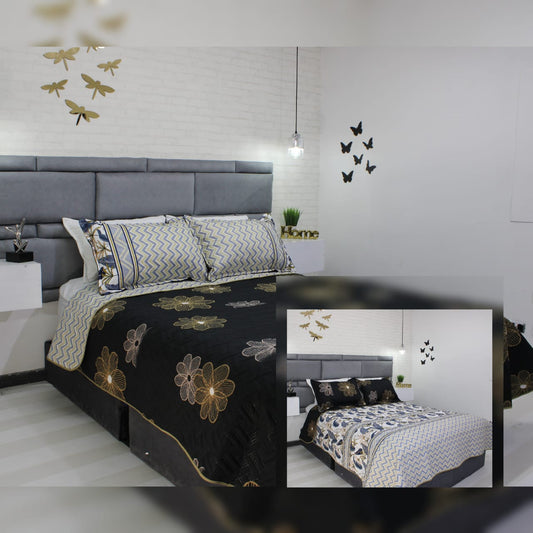 Cubrelecho Doble Faz - Black