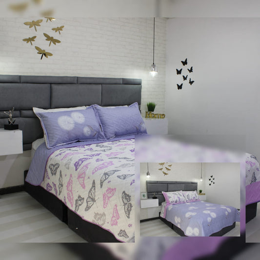 Cubrelecho Doble Faz - Purple