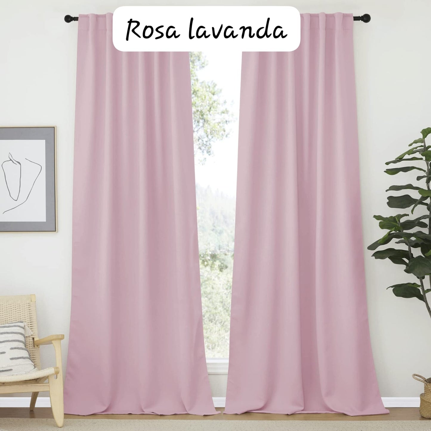 Cortina Blackout 100% 2 paneles (260x220cm)