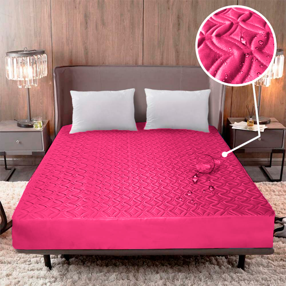 Combo Protector de colchón IMPERMEABLE + Fundas