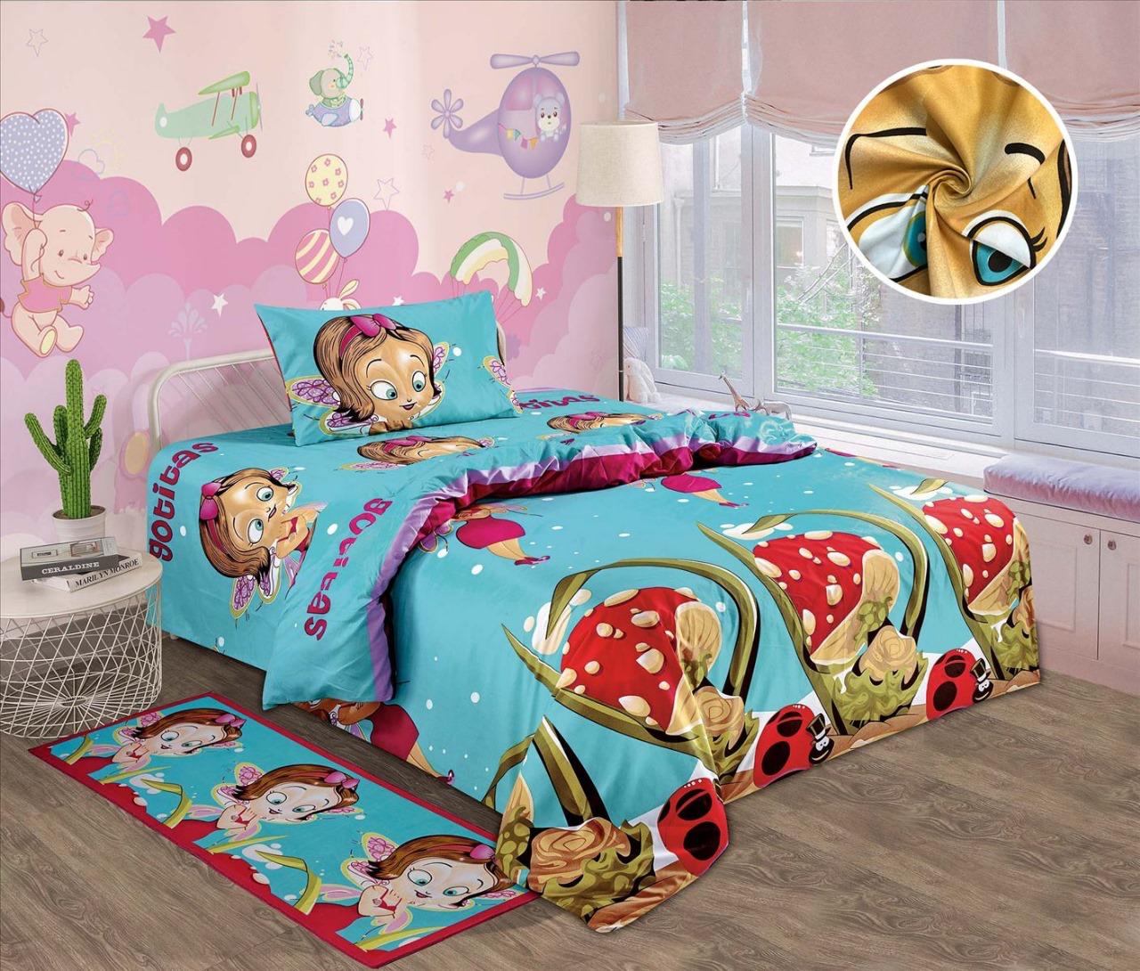 Juego de sabana infantil cama semidoble