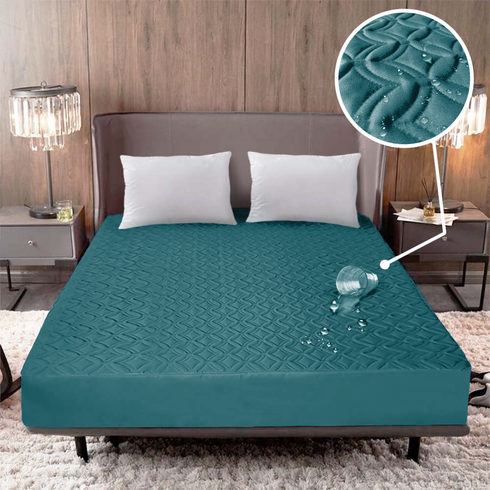 Combo Protector de colchón IMPERMEABLE + Fundas