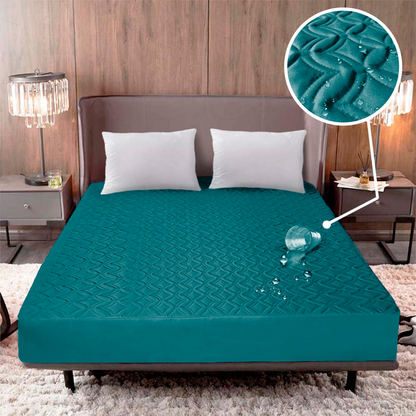 Combo Protector de colchón IMPERMEABLE + Fundas